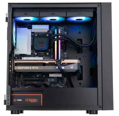 ABS Eurus Ruby Gaming PC - Windows 11 - AMD Ryzen 7 9800X3D - GeForce RTX 5080 - DLSS 4 - AI-Powered Performance - 32GB DDR5 6400MHz - 2TB M.2 NVMe SSD - High Tech CR